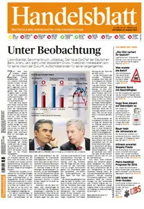 Das Handelsblatt vom 01 August 2012