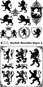 Vectors - Stylish Heraldic Signs 3