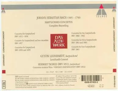 Gustav Leonhardt - J.S. Bach: Harpsichord concertos (Complete Recording) (1995)