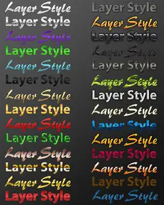 PS Text Layer Styles