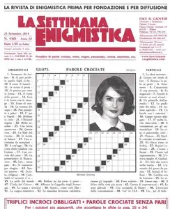 La Settimana Enigmistica 4305 del 25/09/14