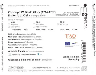 Christoph Willibald Gluck - Armonia Atenea / de Risio - Il trionfo di Clelia (2012)