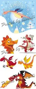 Funny Dragon Vector
