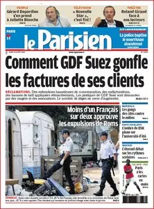Le PARISIEN + Cahier Edition Du jeudi 26 Aout 2010