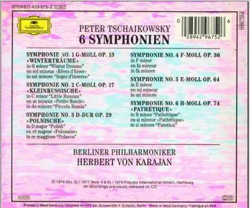 Herbert von Karajan, Berliner Philharmoniker - Tchaikovsky:  Symphonies Nos. 1-6 (1990)