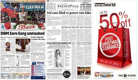 Philippine Daily Inquirer – December 28, 2013