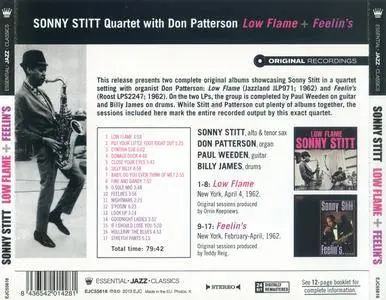 Sonny Stitt Quartet with Don Patterson - Low Flame + Feelin's (1962) {Essential Jazz Classics EJC55616 rel 2013}