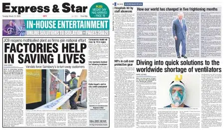 Express and Star City Edition – March 31, 2020