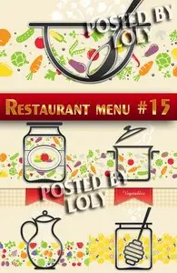 Restaurant menus #15 - Stock Vector