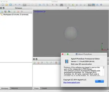 Agisoft PhotoScan Pro 1.1.0 Bulild 2004 Multilangual Mac OS X