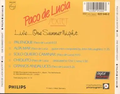 Paco de Lucia Sextet - Live..... One Summer Night (1984)