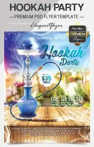 Hookah Party V02 – Flyer PSD Template + Facebook Cover