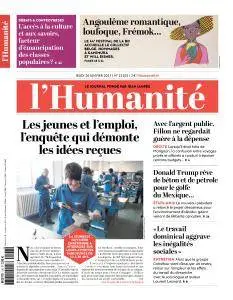 L'Humanité du Jeudi 26 Janvier 2017