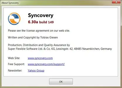 Syncovery 6.30a Build 149