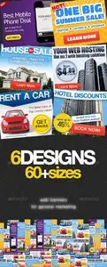 GraphicRiver 6 Web Banner Ads Bundle 1.0