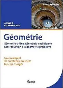 Géométrie, Licence 3 Mathématiques: Géométrie affine, géométrie euclidienne & introduction à la géométrie projective
