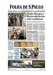 Jornal Folha de São Paulo 5 de outubro de 2013 - Sábado