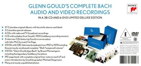 Glenn Gould: The Complete Bach Collection [38CDs & 6DVDs] (2012)