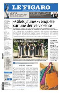Le Figaro du Vendredi 7 Décembre 2018