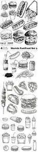 Vectors - Sketch FastFood Set 3