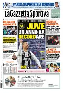 La Gazzetta dello Sport Roma – 30 dicembre 2018