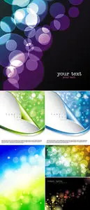 Blurry Lights Backgrounds Vector