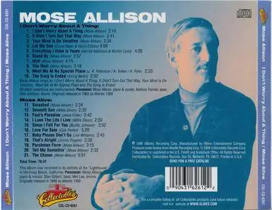 Mose Allison - I Don't Worry About A Thing / Mose Alive! (1962-65) {Atlantic-Collectables COL-CD-6261 rel 1999}