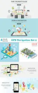 Vectors - GPS Navigation Set 2