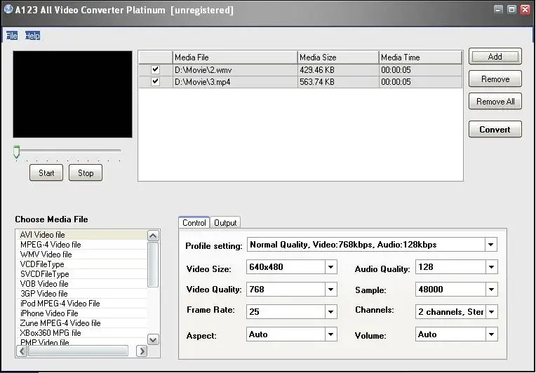A123 All Video Converter Platinum 5.3
