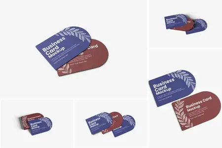 EE - Rounded Business Card Mockup JFCBTQA