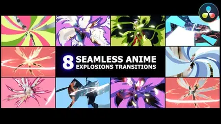 Seamless Anime Abstract Explosions Transitions FPEUWUH