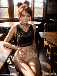 AI Sadie SInk - Stranger Things Max Mayfield Netflix Tattoo City celebrity Urban Actress lingerie leotard (AI Generated)