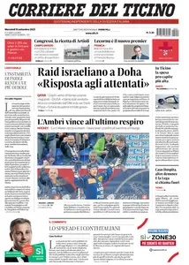 Corriere del Ticino - 10 Settembre 2025