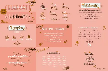 Autumn Celebrate Font DUO