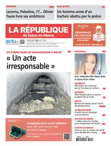 La République de Seine-et-Marne - 22 Septembre 2025