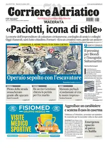 Corriere Adriatico Macerata - 14 Ottobre 2025