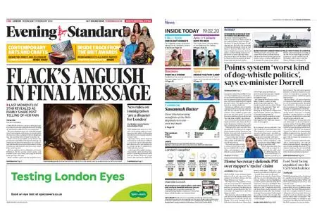 London Evening Standard – February 19, 2020