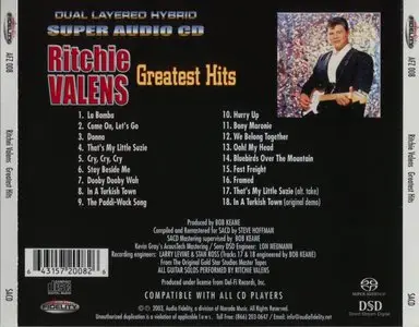 Ritchie Valens - Greatest Hits (2002) [Audio Fidelity AFZ 008]