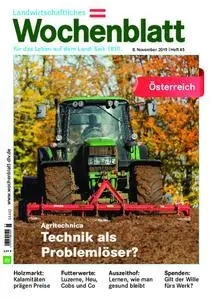 Bayerisches Landwirtschaftliches Wochenblatt Oesterreich - 07. November 2019