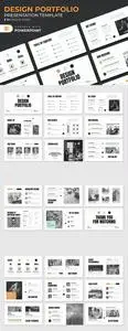 Portfolio PowerPoint Presentation Template QR8N9PH