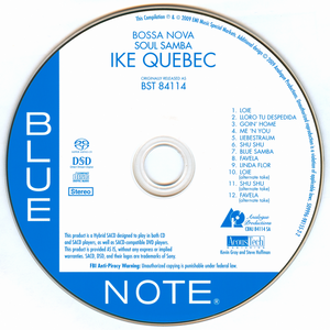 Ike Quebec - Bossa Nova Soul Samba (1962) {Analogue Productions CBNJ 84114 SA 2009}