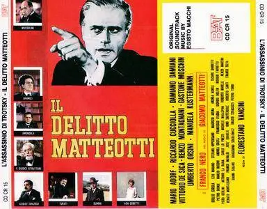 Egisto Macchi - L'Assassinio Di Trotsky (1972) + Il Delitto Matteotti (1973) Original Soundtracks, 2 on 1CD, 1990