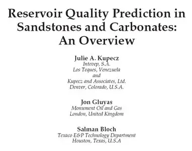 Reservoir Quality Prediction in Sandstones and Carbonates (Repost)