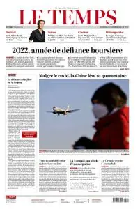 Le Temps - 28 Dezember 2022