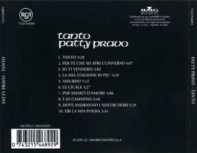 Patty Pravo - Tanto (1976 Reissue) (1998)