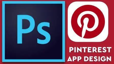 Pinterest App design In Photoshop