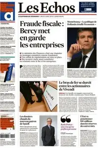 Les Echos du Jeudi 2 Avril 2015