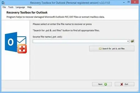 Recovery ToolBox for Outlook 3.4.17.0