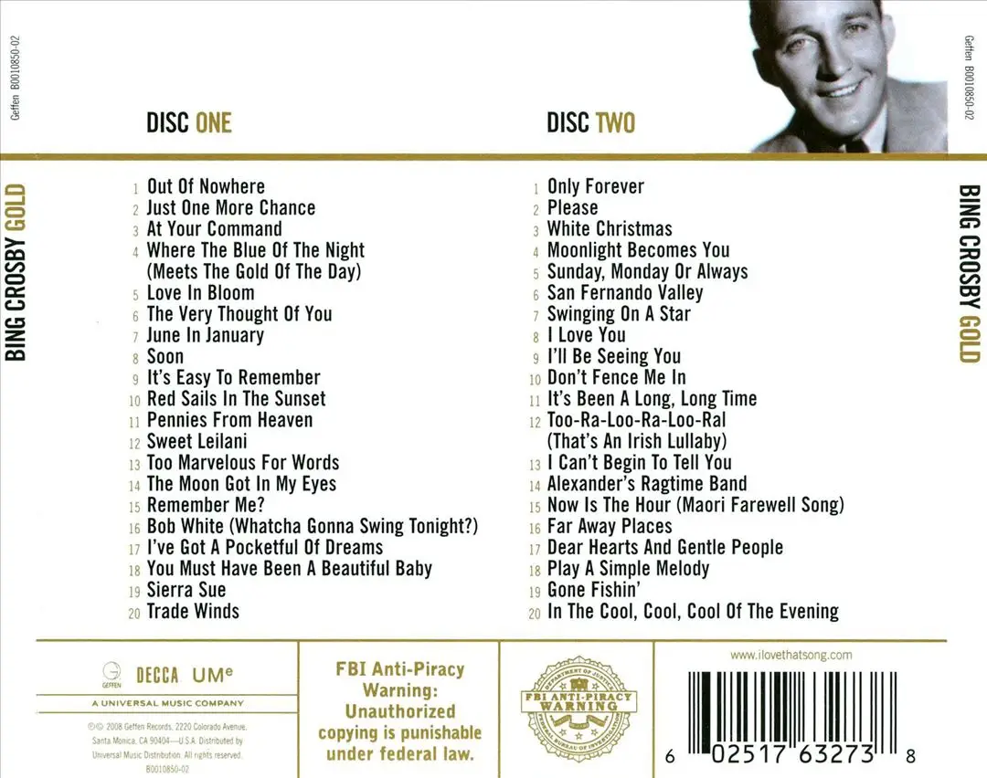 Bing Crosby - Gold (2CD) (2008) / AvaxHome