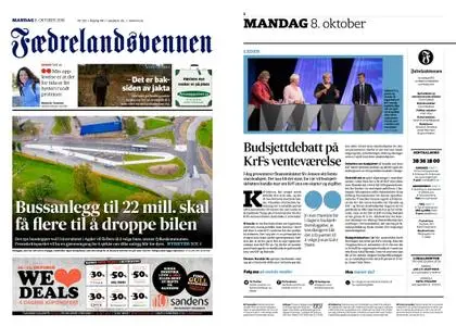 Fædrelandsvennen – 08. oktober 2018